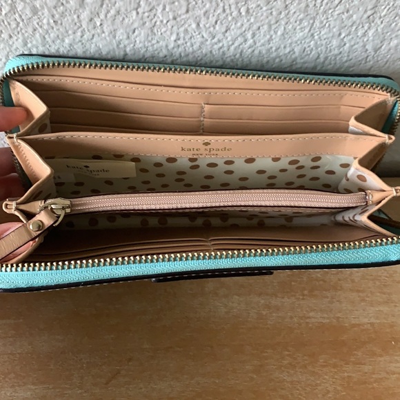 Turquoise Kate Spade Wallet - Picture 3 of 4